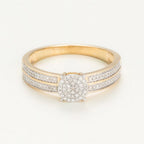 Bague "Toi Que J'Aime" Diamants 0,20/92 - Or Jaune 375/1000