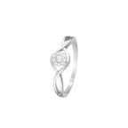 Bague "Touch Of Magic" Diamants 0,11/10 - Or Blanc 375/1000