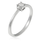 Bague "A Moi Pour Toujours" D0,05/1 - Or Blanc 375/1000