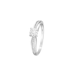 Bague "La Promise" Diamants 0,16/28 - Or Blanc 375/1000