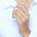 Bague "La Promise" Diamants 0,16/28 - Or Blanc 375/1000