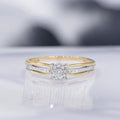 Bague "La Promise" Diamants 0,16/28 - Or Jaune 375/1000