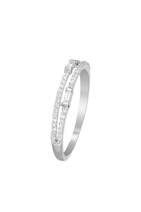 Bague "Incantation" Diamants 0,17/46 - Or Blanc 375/1000