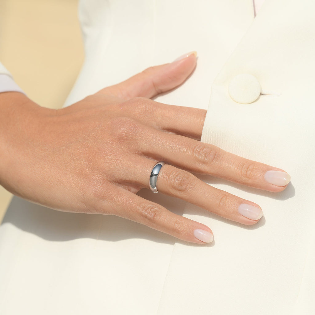 Bague "Le Mien" - Or Blanc 375/1000