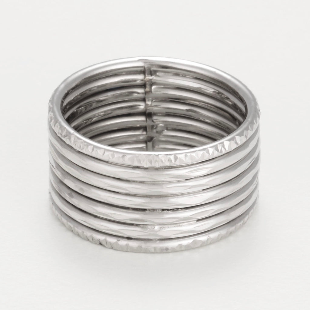Bague "Camillo" - Or Blanc 375/1000