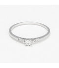 Bague "Abby" - D0,06/5 - Or Blanc