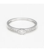 Bague "Anya" - D0,10/13 - Or Blanc