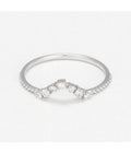 Bague "Erica" - D0,10/7 - Or Blanc