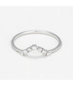 Bague "Erica" - D0,10/7 - Or Blanc