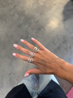 Bague Love Verde Plata