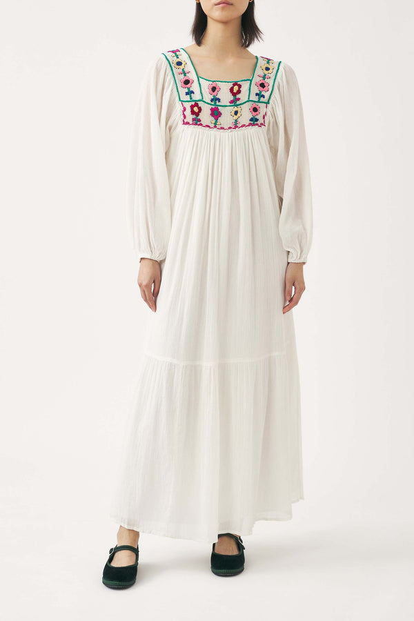 Robe Longue Belinda - Crème