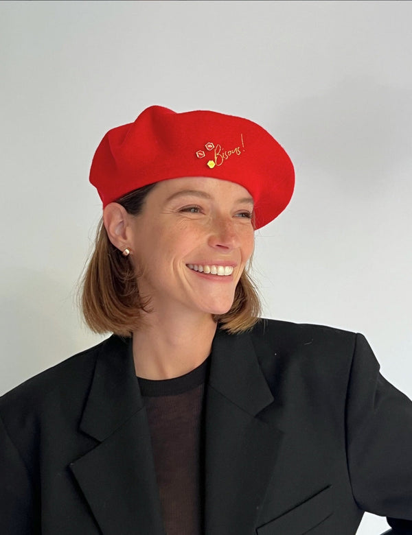 Beret Bisous - Red