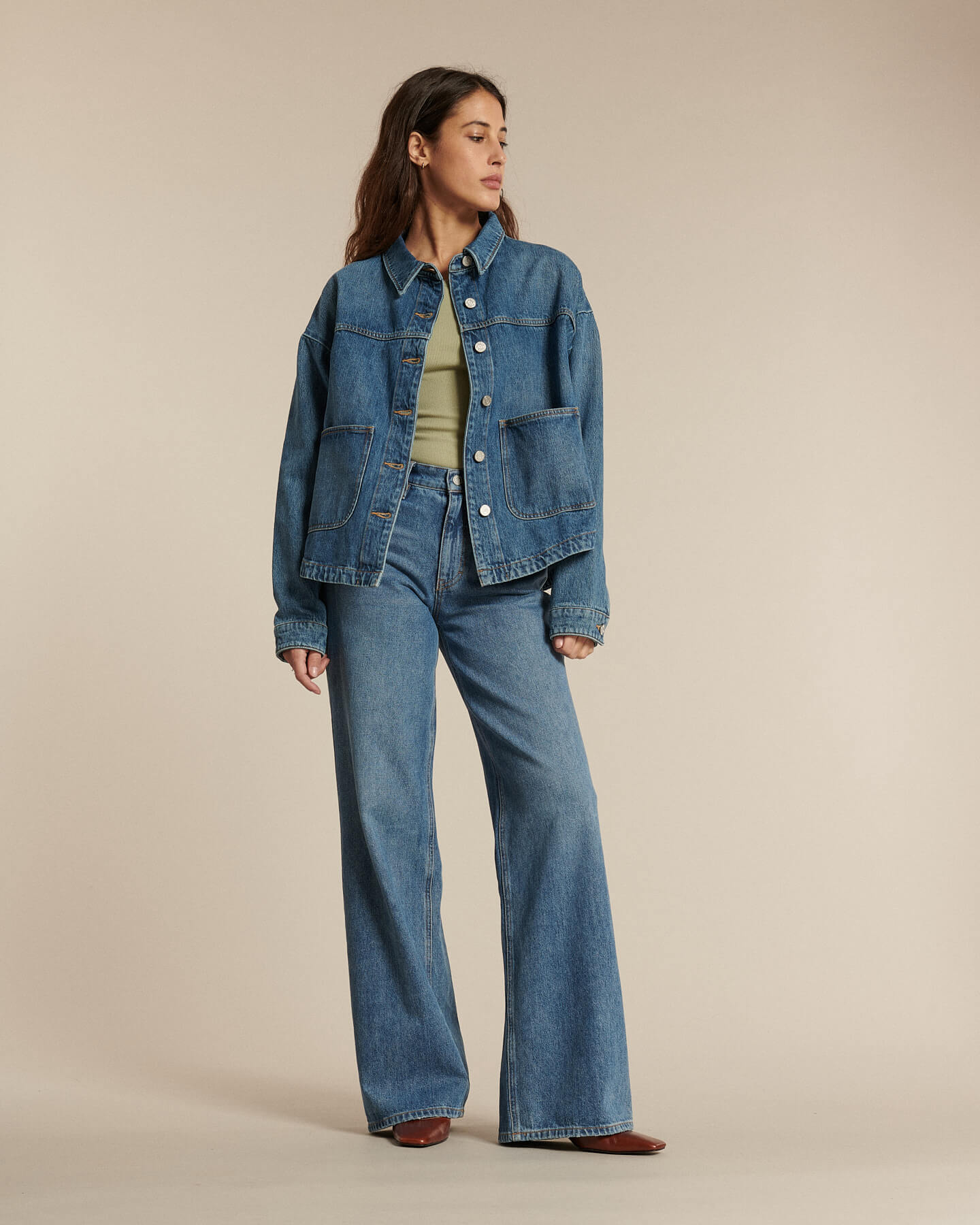 Veste BETTY DENIM IN 30 MID BLUE Labdip