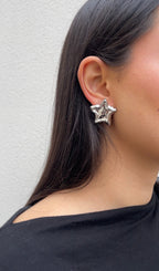 Boucles D'Oreilles Textured Star