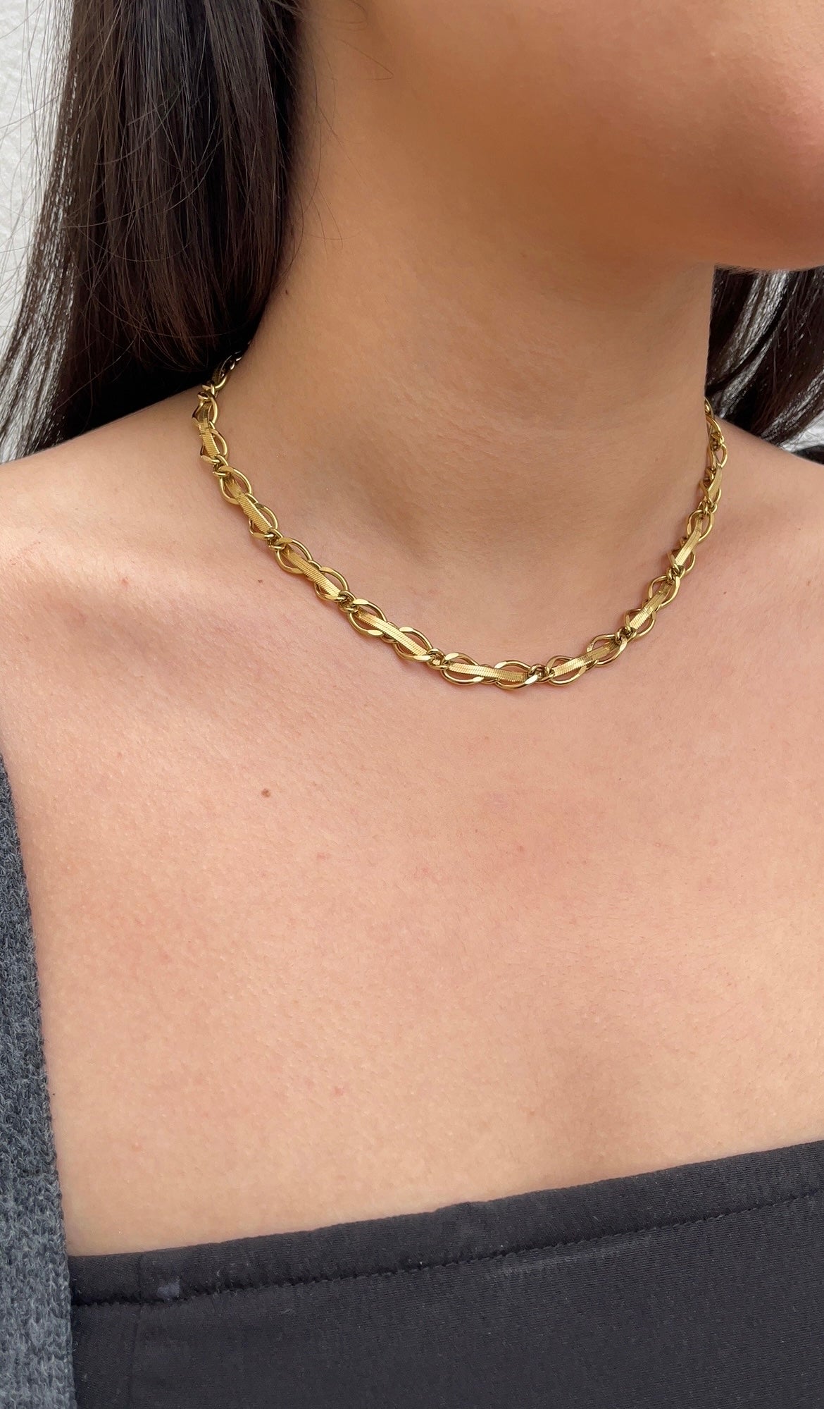 Collier Flat X Chain