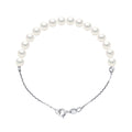 Bracelet Chainage Perles Rondes 6-7 Mm - Plusieurs Coloris - Argent 925 - Cap Ferret