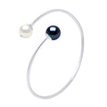 Bracelet Jonc Perles Rondes 9-10 Mm - Argent 925 - Cavalaire