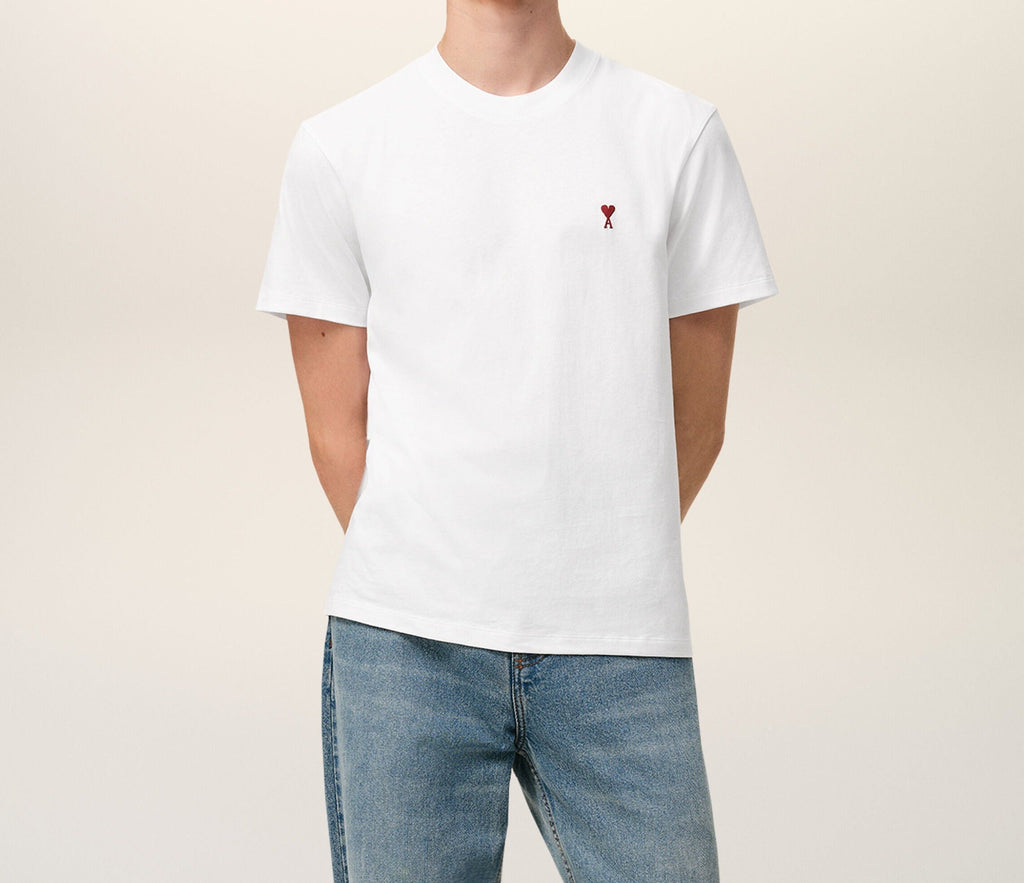 Ami Paris - T-Shirt Ami De Cœur – Blanc