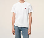 Ami Paris - T-Shirt Ami De Cœur – Blanc
