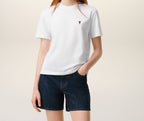Ami Paris - T-Shirt Ami De Cœur – Blanc