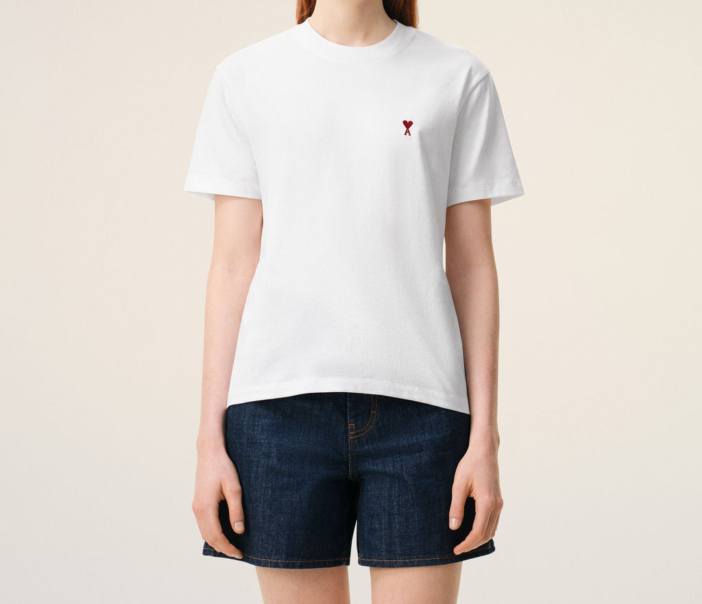Ami Paris - T-Shirt Ami De Cœur – Blanc