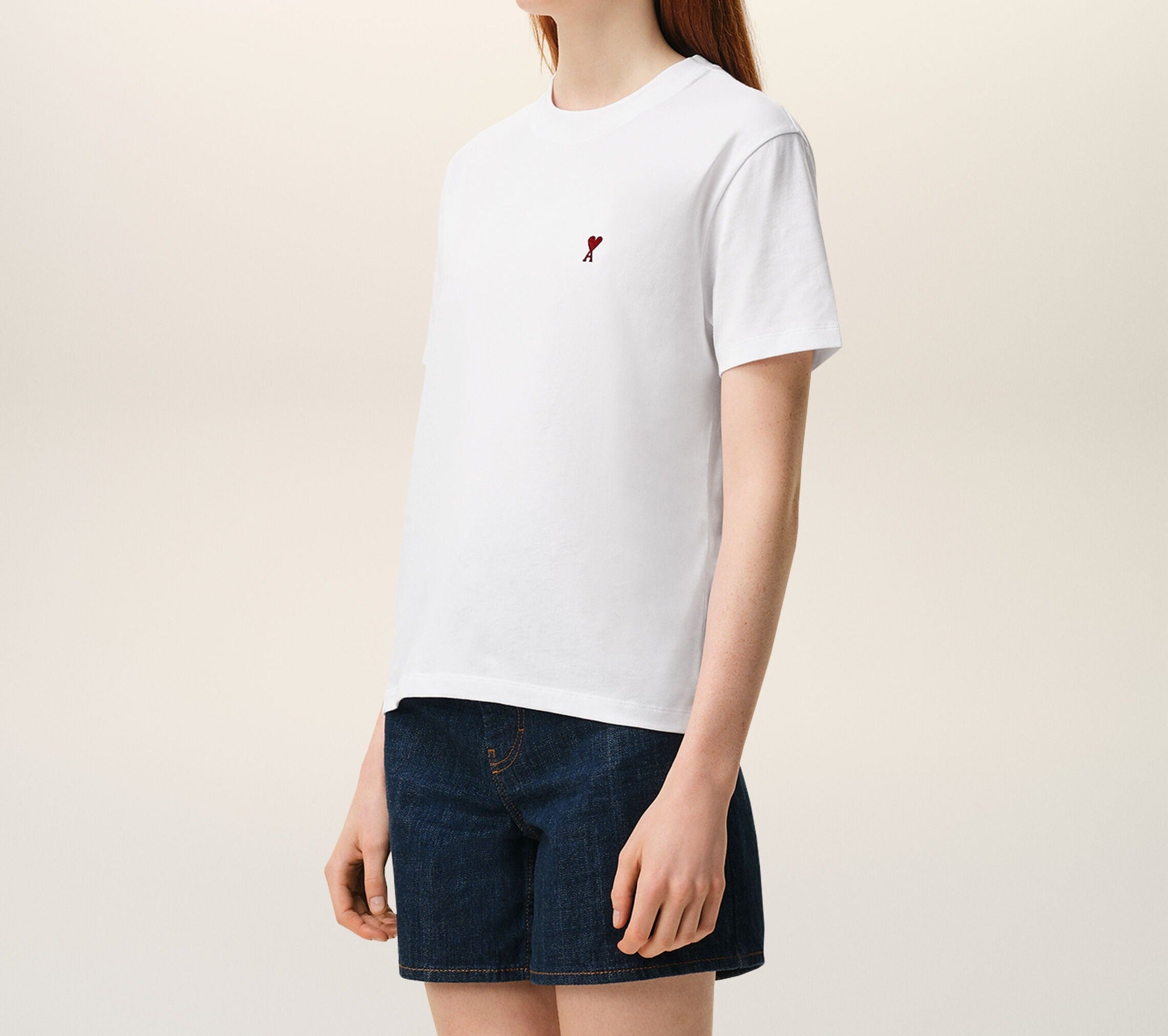Ami Paris - T-Shirt Ami De Cœur – Blanc