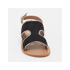 Sandales Vernon - Black+Gold