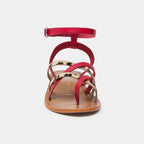 Sandales Entre-Doigts Cabildo - Rouge / Leopard