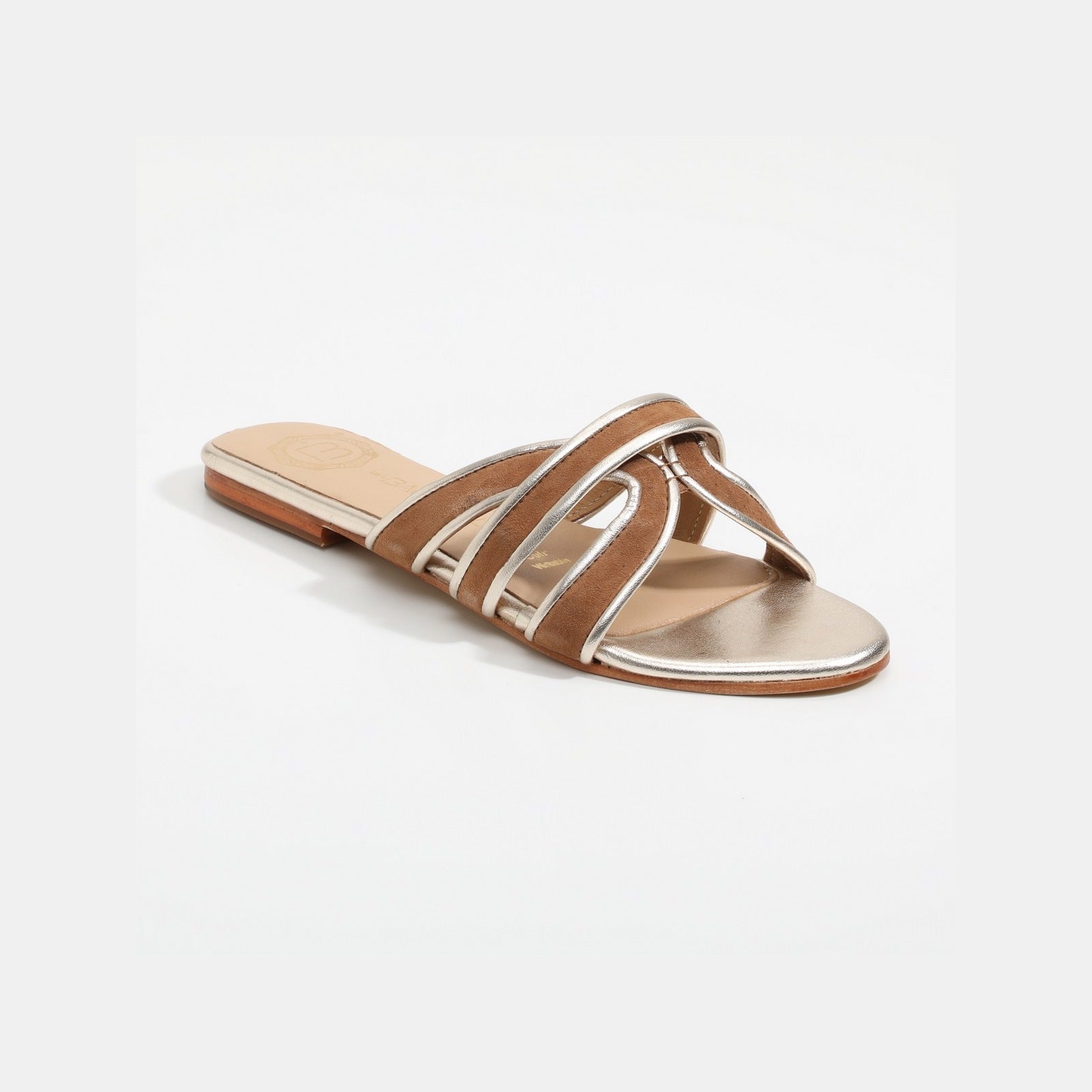 Mules Myrtice - Brun / Doré