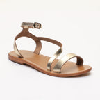 Sandales Plates Coney Dark Gold