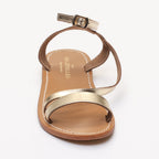 Sandales Plates Coney Dark Gold