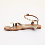 Sandales Plates Coney Dark Gold