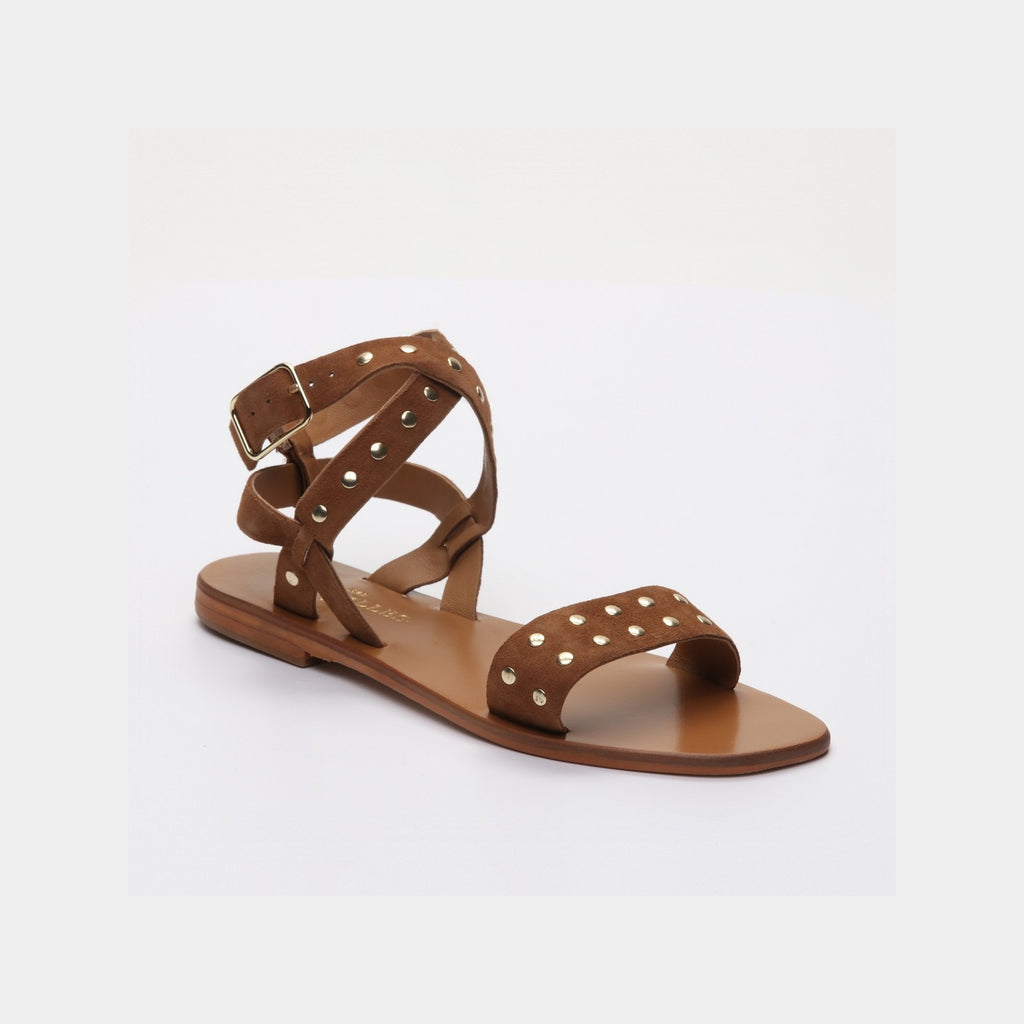 Sandales Plates Brielle Camel