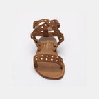 Sandales Plates Brielle Camel