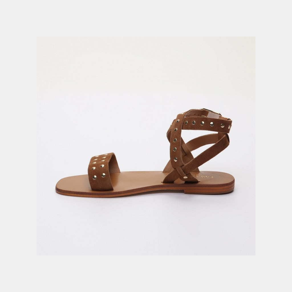 Sandales Plates Brielle Camel