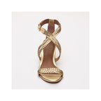 Sandales A Talons Gizelle - Doré Foncé