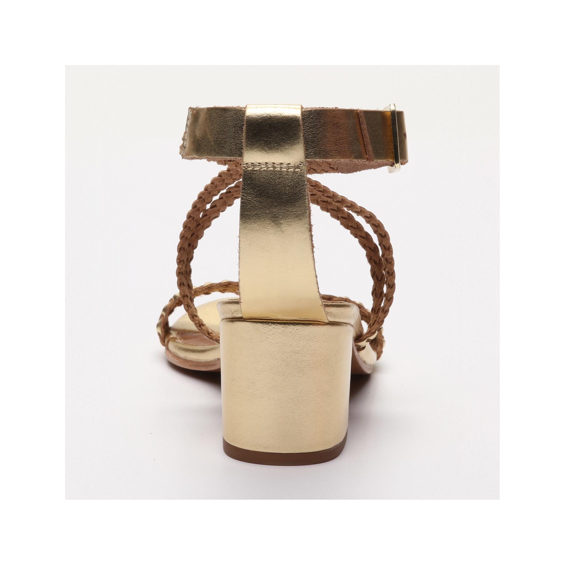 Sandales A Talons Gizelle - Doré Foncé