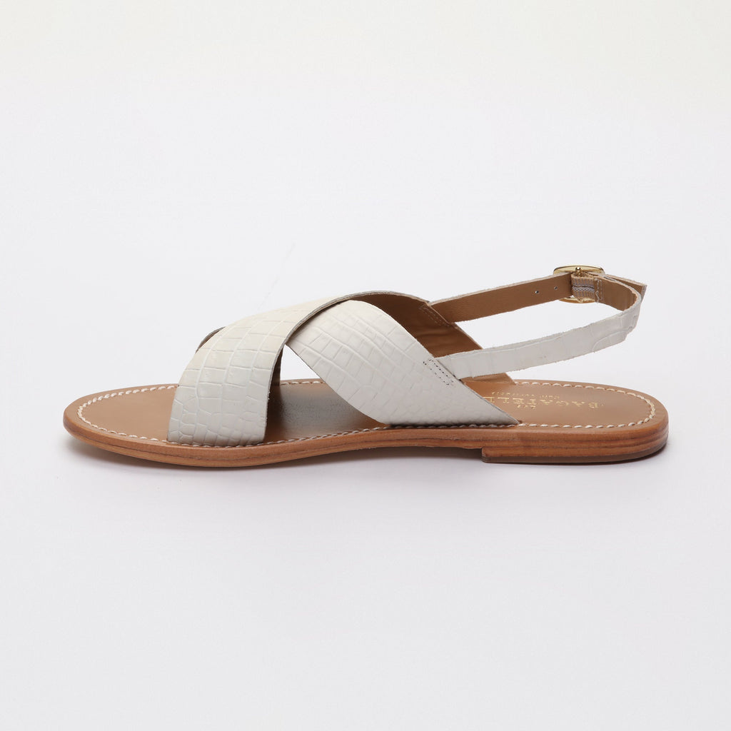 Sandales Sibella - Blanc Croco