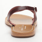 Sandales Plates Satyre Burgundy