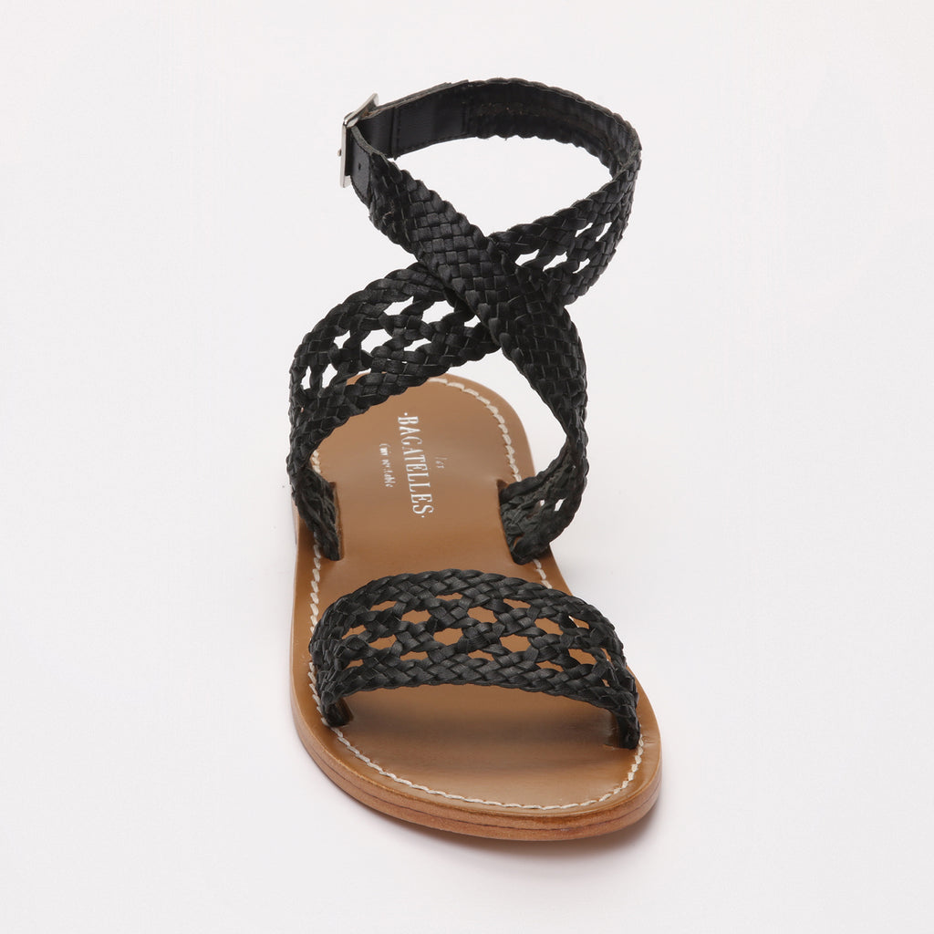 Sandales Plates Abitha Black