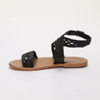 Sandales Plates Abitha Black