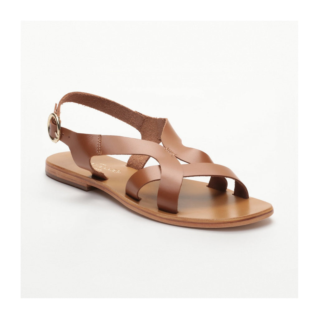 Sandales Plates Akhila Camel