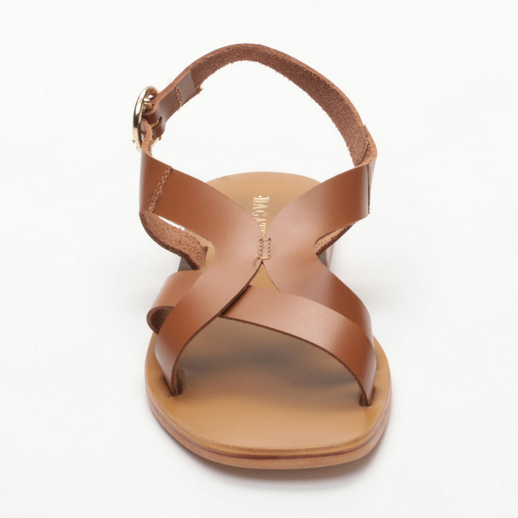 Sandales Plates Akhila Camel