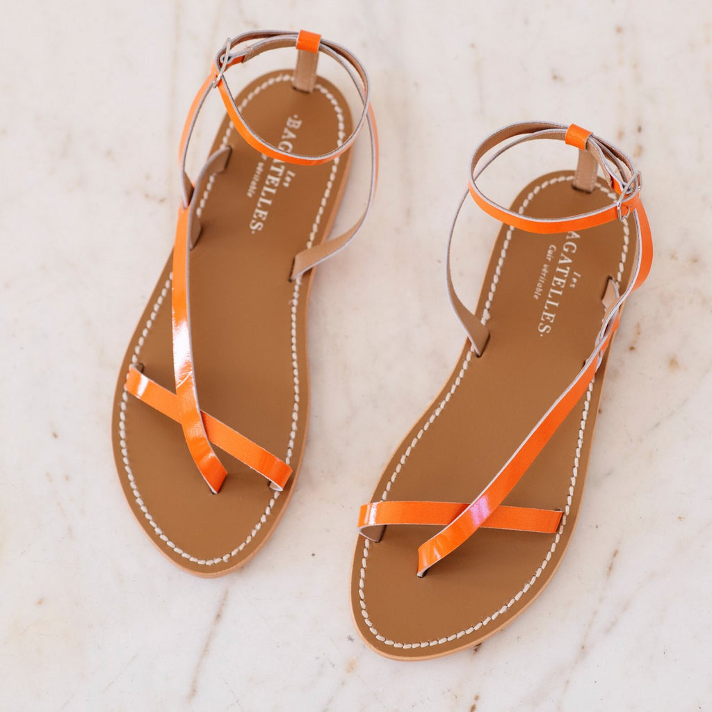 Sandales Chandanika - Orange Fluo