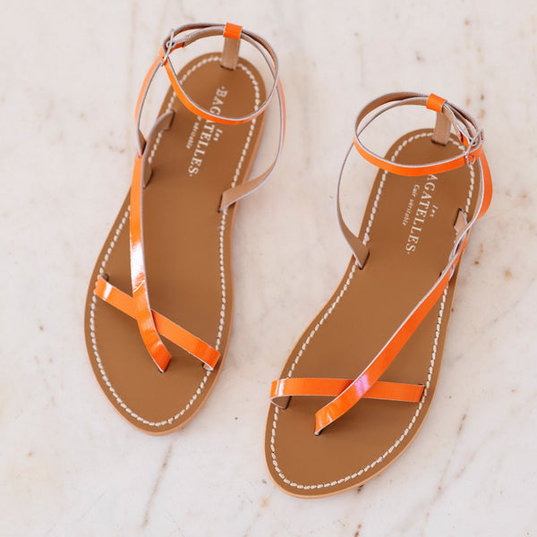 Sandales Chandanika - Orange Fluo
