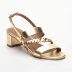 Sandales Plates Dezba Dark Gold