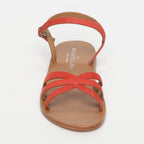 Sandales Plates Dia Orange