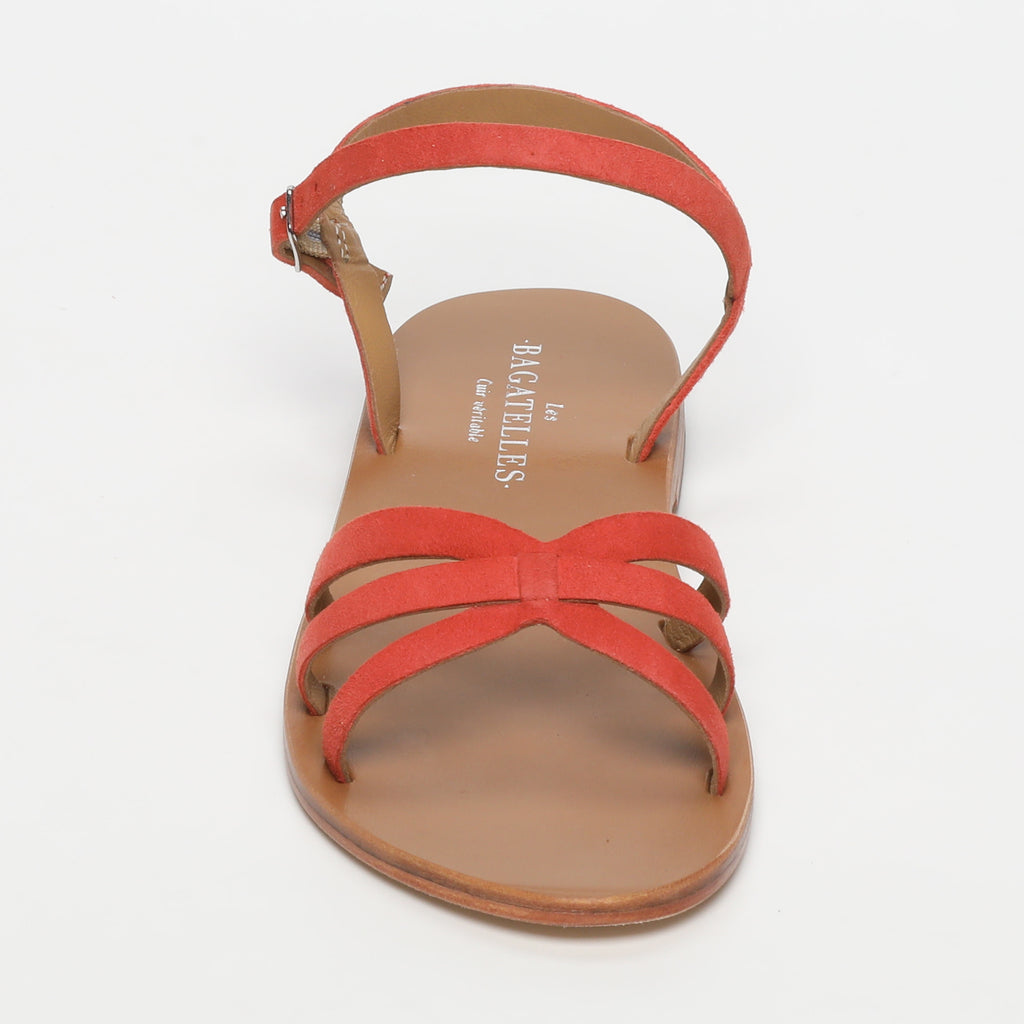Sandales Plates Dia Orange