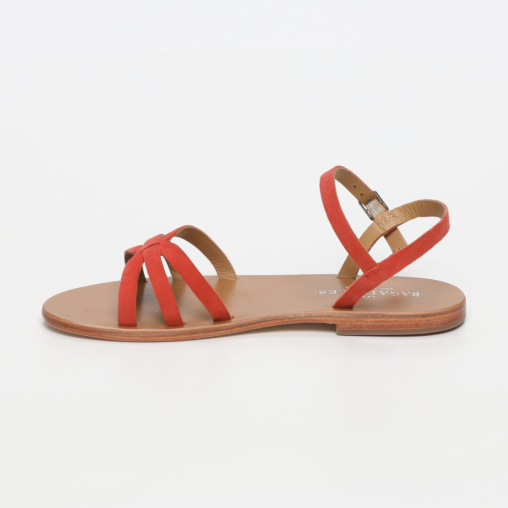 Sandales Plates Dia Orange