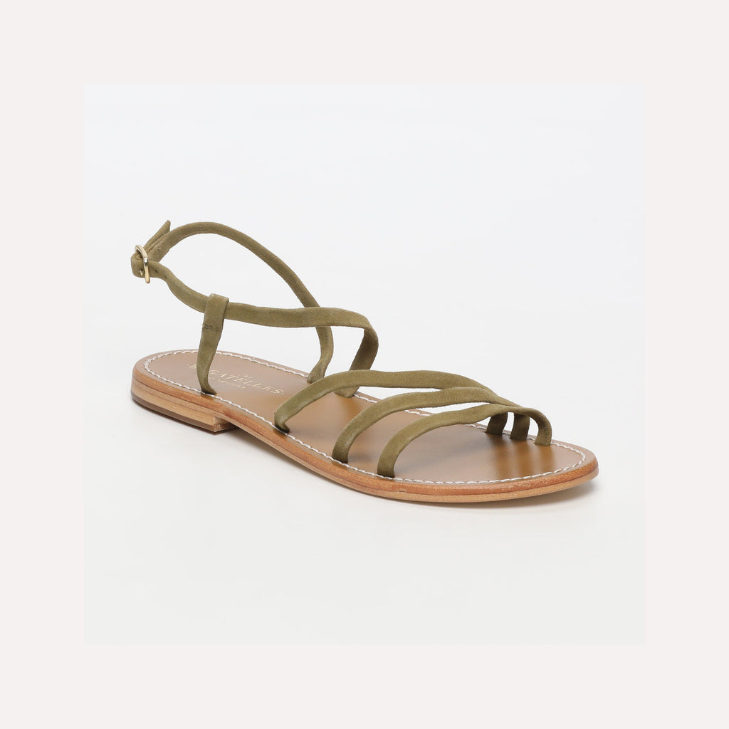 Sandales Plates Ahi Olive